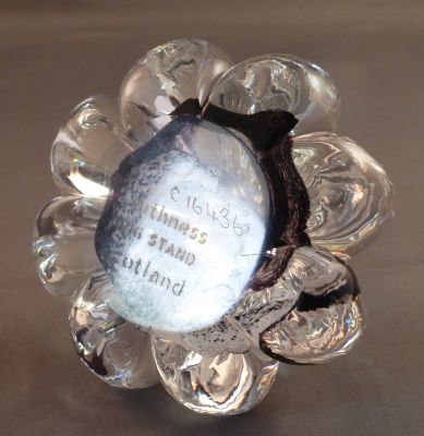 Caithness black and white ringstand
Marked on base
Keywords: odd;sold;paperweight