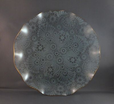 Chance Filigree fluted plate
9.5 in diameter
Keywords: british;sold;table