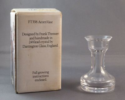 Dartington FT338 acorn vase
Original box. Priced at £3.50
Keywords: blown;british