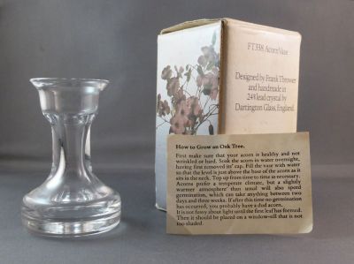 Dartington FT338 acorn vase
Original box and growing instructions
Keywords: blown;british