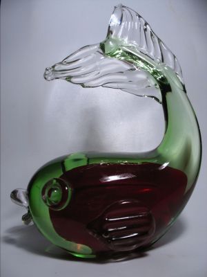 Green and red fish
Probably Murano
Keywords: sold;blown;figure
