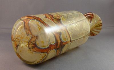 Malta Decorative Glass Earthtones cylinder bottle
Visible grinding marks on base
Keywords: blown