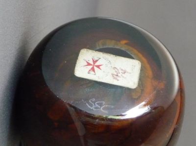Malta Decorative Glass paperweight
Label and signature: SEC
Keywords: maltese;mark