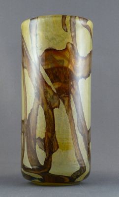 Mdina cylinder vase, Earthtones 
Unmarked
Keywords: blown;vase;sale
