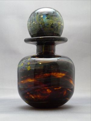 Mdina tortoiseshell inkbottle, round
Marked
Keywords: blown;bottle;sale