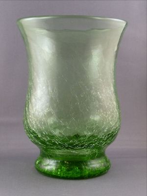 Stevens and Williams/Royal Brierley? crackle vase
Polished pontil mark
Keywords: blown;british;vase