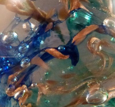 Teign Valley Glass blue, green and adventurine
Close up
Keywords: british