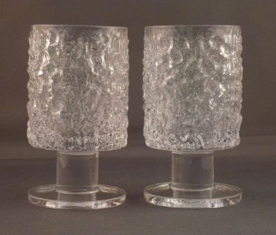 Whitefriars Glacier M142 sherry glasses
Lead crystal
Keywords: barware;blown
