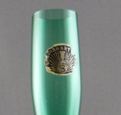 Alsterfors bud vase
Hans Geismar Swedish Art Glass import label
Keywords: sold;blown;vase;mark