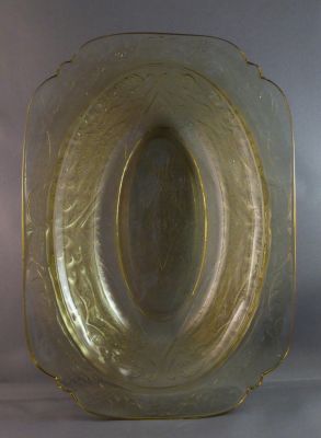 Federal Glass Madrid oval vegetable bowl, amber
10 in
Keywords: table;sold;american