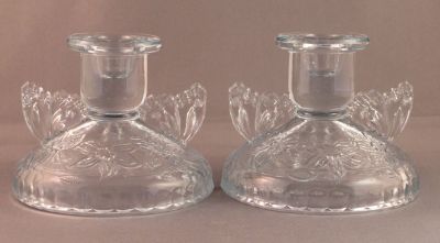 Sowerby Butterfly dressing table candlesticks, blue
Unfrosted
Keywords: pressed;bathbed;candle;sold
