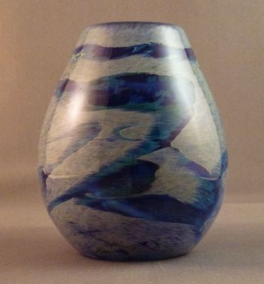 Mtarfa small blue vase 
Keywords: blown;vase;sold