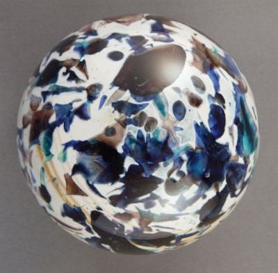Phoenician blue, brown and aqua on white paperweight
Shiny polished base
Keywords: maltese;sale