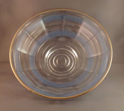 Chance Spiderweb bowl D41
9.5 in. Blue Matthey crinkles
Keywords: pressed;table