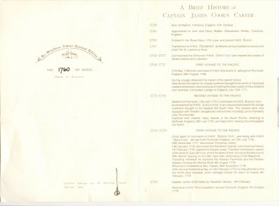 Captain Cook Biecentennial, British Columbia, Canada
Excerpt: Government of BC, Bill 45, Captain Cook, Bi-Centennial Commemoration Act 
