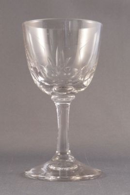 Cut sherry glass C
Early 20th century
Keywords: blown;cut