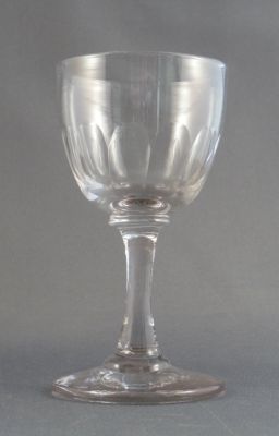 Cut sherry glass B
Late 18th/early 20th century
Keywords: cut;blown