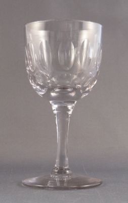 Cut sherry glass A
Late 18th/early 20th century
Keywords: blown;cut
