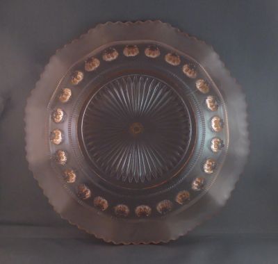 Davidson 269 cake plate, pink
Bottom 10 in
Keywords: dessert;pressed;sold;table
