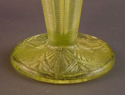 Henry Greener? vase
Foot detail: moulded threading underneath
Keywords: british;pressed;vase