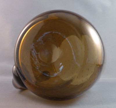 Dark amber, 1 pint, controlled bubble beer mug
Polished pontil mark
Keywords: british;barware