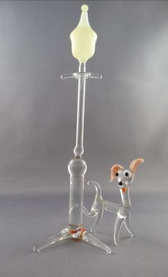 Lampwork dog and lamp post
Uranium bulb
Keywords: figure;lampwork