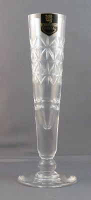 Edinburgh cut glass bud vase
Unknown design. Marked on base Edinburgh Made in Scotland
Keywords: british;blown;vase;sold