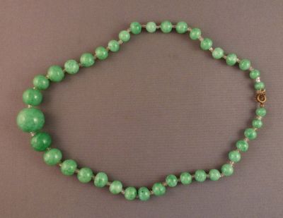 Green "marble" uranium beads with crystal spacers
Keywords: uranium;sold
