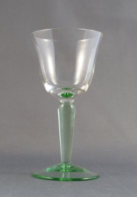 Green stem liqueur glass
Keywords: blown