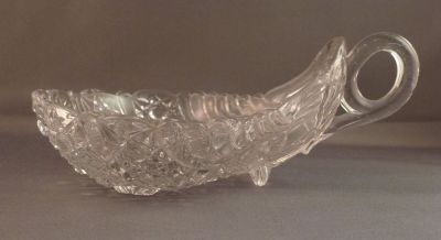 Greener & Co. sweetmeat dish
Seen in 1887 "New Designs" ad as Shell sweet No 2007
Keywords: table;pressed;sold;dessert