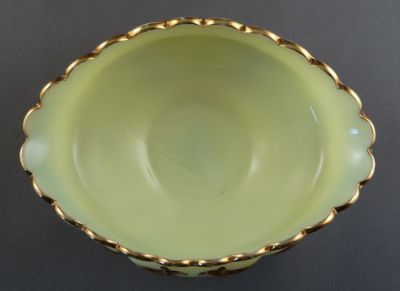 Heisey Winged Scroll oval bowl, gilded
Top
Keywords: american;pressed;enamelgilt;table