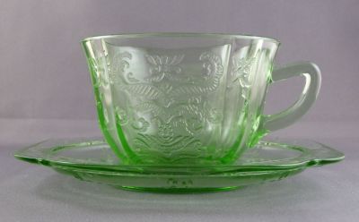 Federal Glass Madrid cup and saucer
1932-1939
Keywords: american;pressed;table