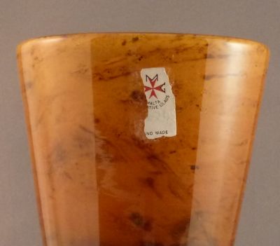 Malta Decorative Glass small goblet
Label
Keywords: blown;mark;sold