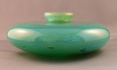 Mdina disc vase
Polished pontil mark
Keywords: blown;vase;sold