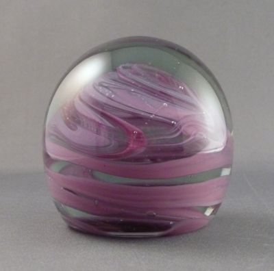 Mdina pink swirl paperweight
Note the bluish glass
Keywords: maltese;sold