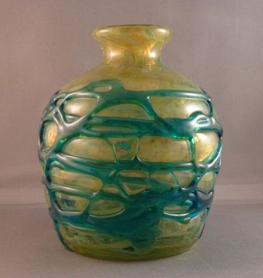 Mdina strappy jar
Flat ground base
Keywords: blown;vase;sold
