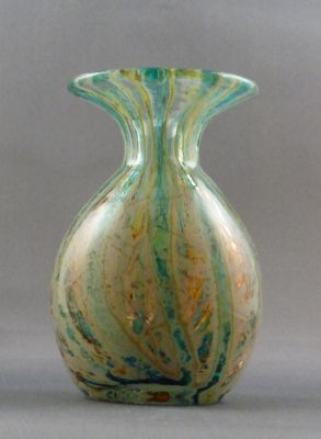 Mdina Crysal Blue Stripe vase
Small. Signed
Keywords: blown;vase;sold