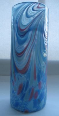 Midsummer Glass cylinder vase
Lightly irridised. Dillon Clarke
Keywords: sold;blown;vase