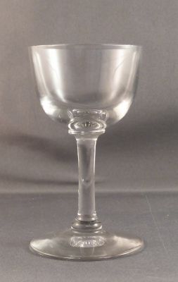 Sherry glass
3.5 x 2 in. Fire polished rim
Keywords: british;sold;barware