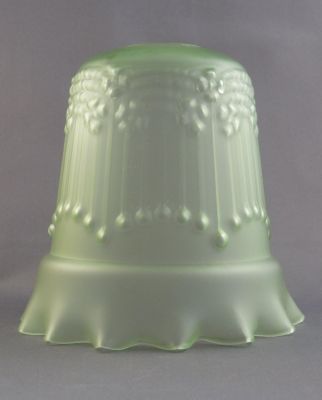 Lampshade blow-moulded uranium glass
1930s?
Keywords: blown;light