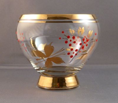 Romanian enamelled and gilded sugar bowl
Keywords: blown;enamelgilt;sold