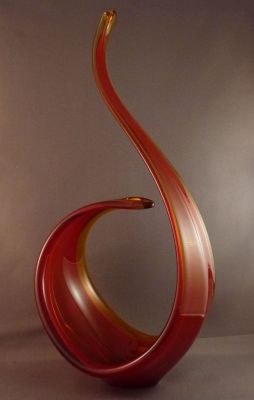 Yellow and red sculpture
Highly polished base
Keywords: centrepiece;british;sold