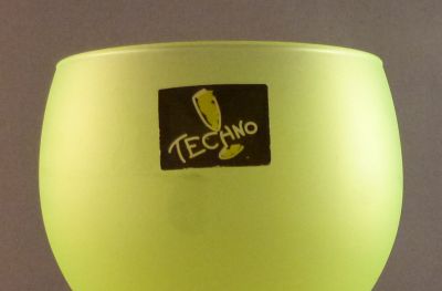 French Techno wine glass
Label
Keywords: blown;barware;mark;sold