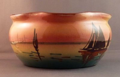 Torquay Pottery bulb bowl
Made at the Hele Cross Pottery c 1908-1920/30
Keywords: ceramic;sold