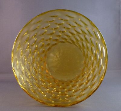 Webb honeycomb Sunshine Amber vase 
Keywords: blown;british;vase